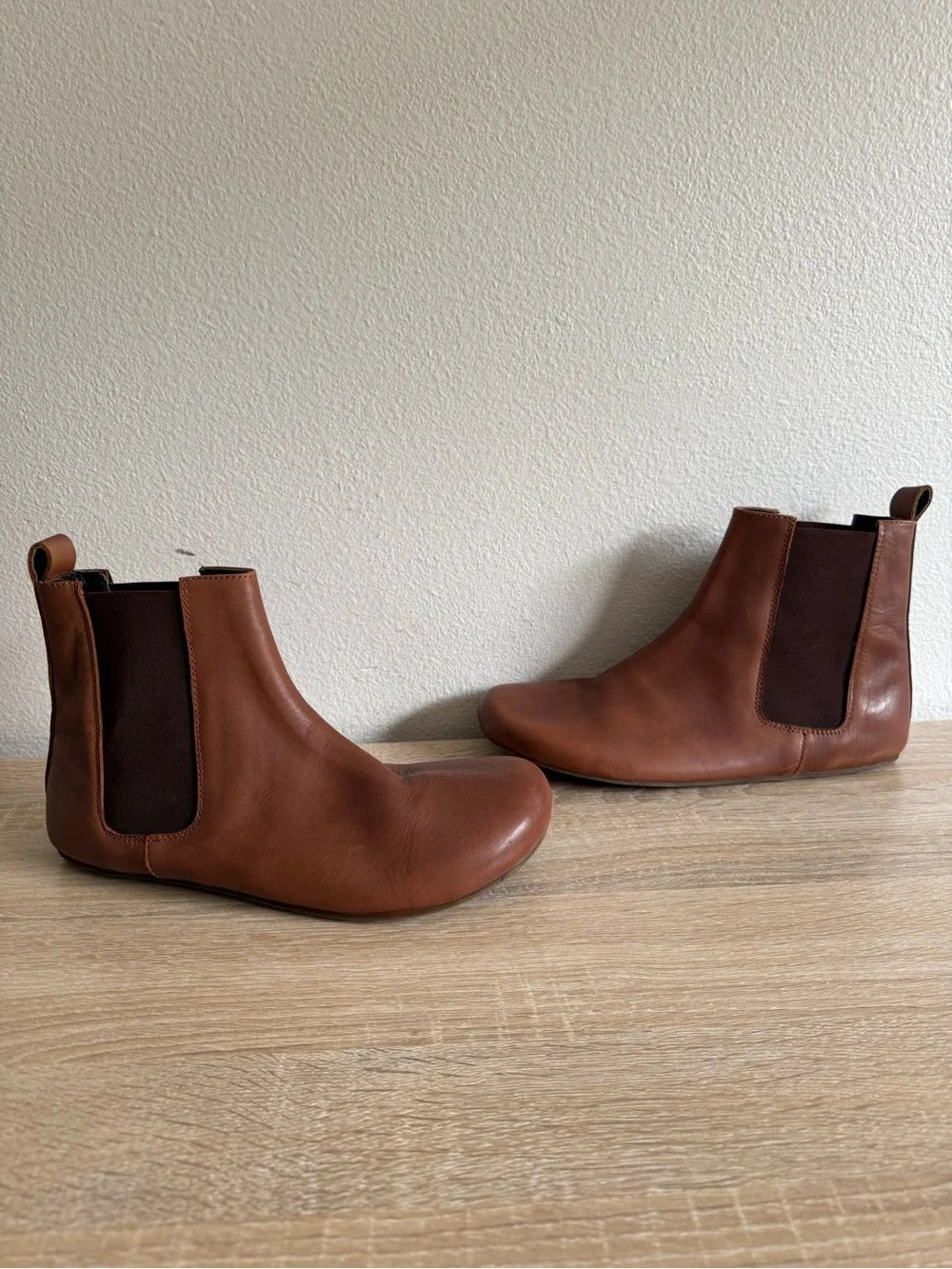 FeetSutra brown Leather Barefoot Chelsea Boots men’s Sz 10